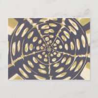 Olive Green Polka Point Radial Motif Art Imprimer