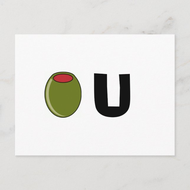 Carte Postale Olive verte (Devant)