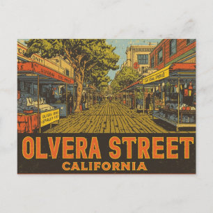 Carte Postale Olvera Street Californie