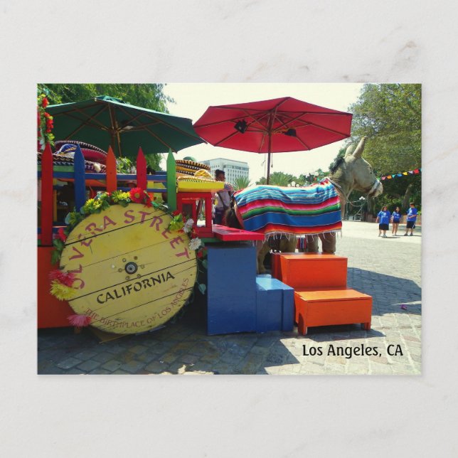 Carte Postale Olvera Street, Los Angeles Postcard ! (Devant)