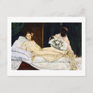Carte Postale Olympia, Edouard Manet, 1863