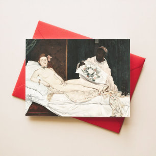 Carte Postale Olympia Edouard Manet Classique Peinture Française
