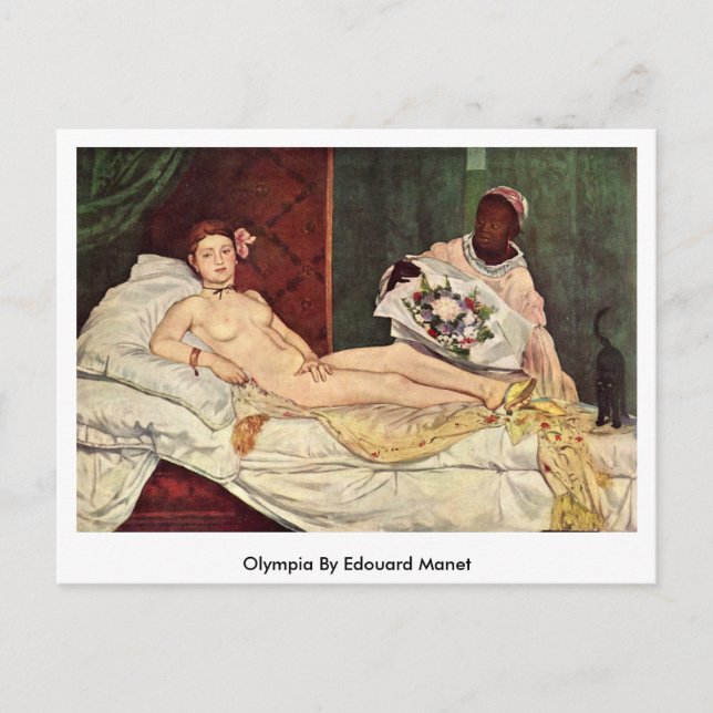 Carte Postale Olympia par Edouard Manet (Devant)