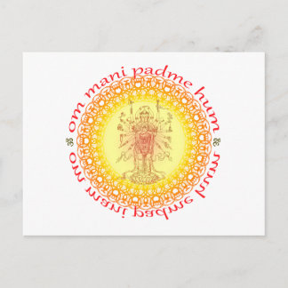 Carte Postale Om mani padme hum