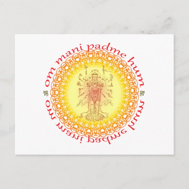 Carte Postale Om mani padme hum (Devant)