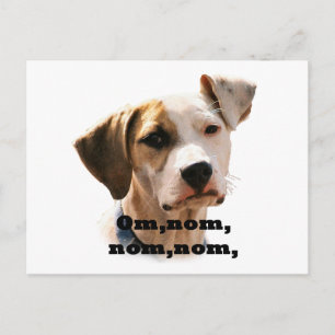 Carte Postale Om, nom, nom, nom