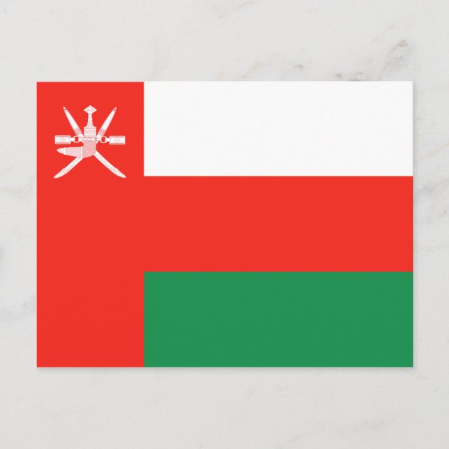 Carte postale Oman Flag (Devant)