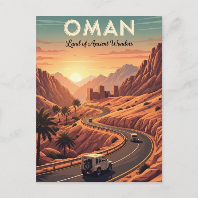 Carte Postale Oman Sunset Travel (Devant)
