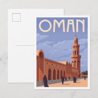 Carte Postale Oman Vintage Travel 