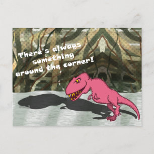 Carte Postale Ombre Dinosaure