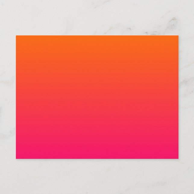 Carte Postale Ombre rose et orange (Devant)