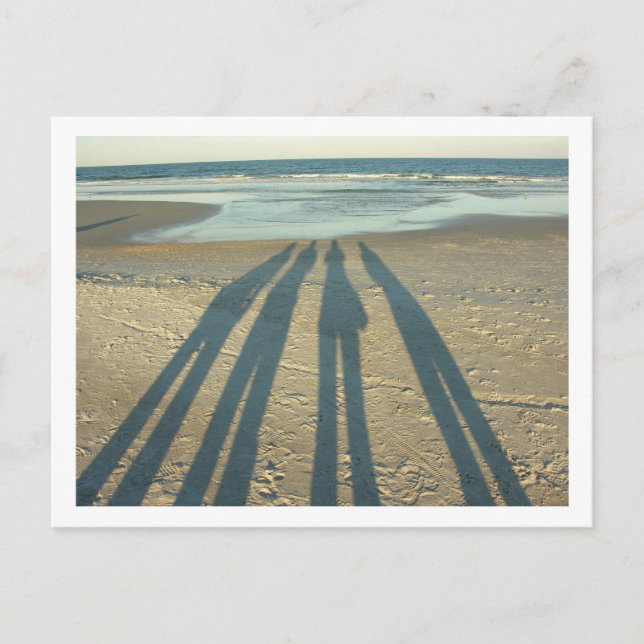 Carte Postale Ombres sur la plage (Devant)