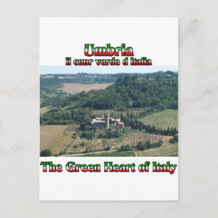 Carte Postale Ombrie le Coeur Vert de l'Italie