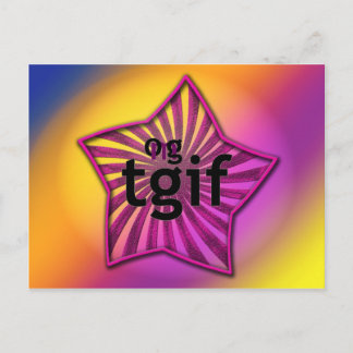 Carte postale OMG ! tgif