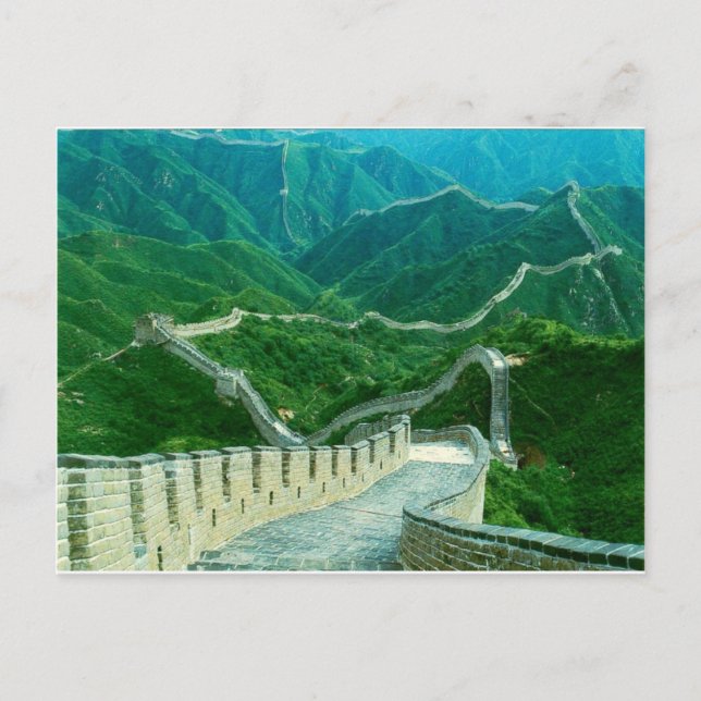 Carte Postale Omniprésence Grande Muraille de Chine (Devant)