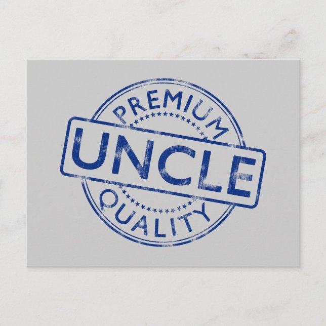 Carte Postale Oncle de qualité supérieure (Devant)