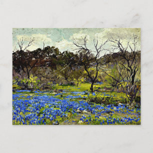 Carte Postale Onderdonk - Printemps précoce, Bluebonnets et Mesq