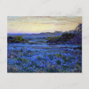 Carte Postale Onderdonk - Scène Bluebonnet avec une fille