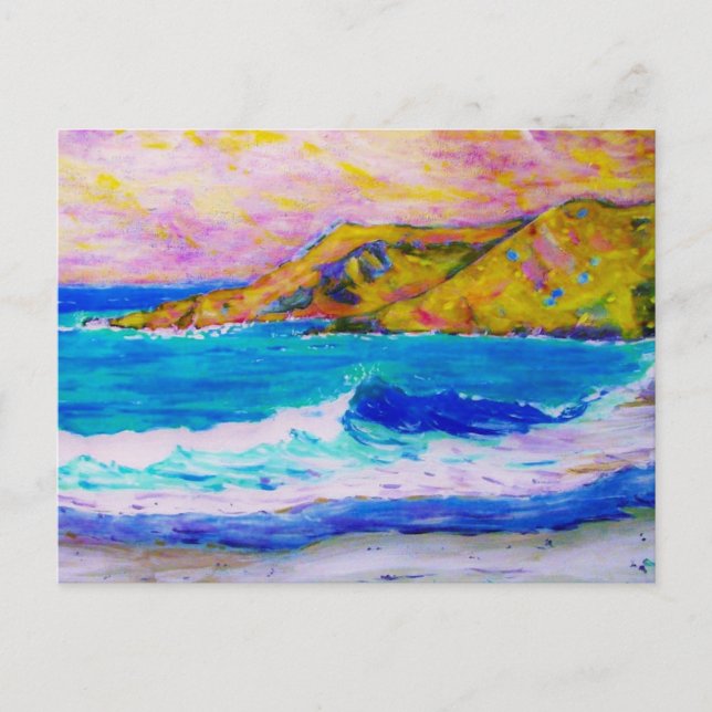 Carte Postale ondes battantes Art (Devant)