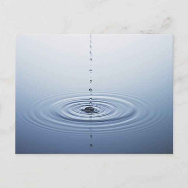 Carte Postale Ondulation sur l'eau (Devant)