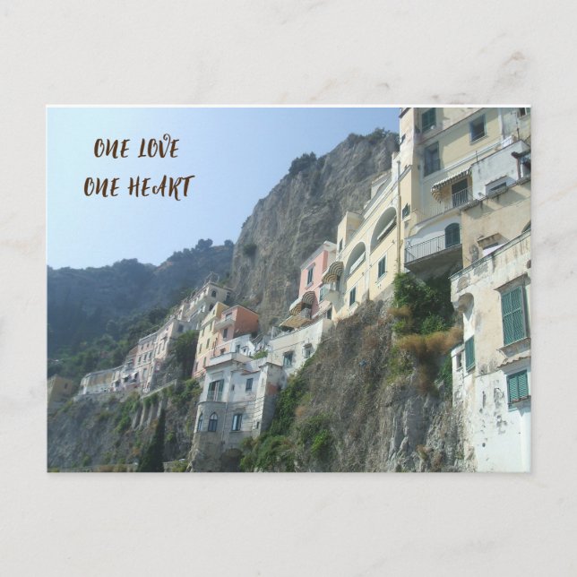 CARTE POSTALE ONE LOVE, ONE HEART POST CARD (Devant)