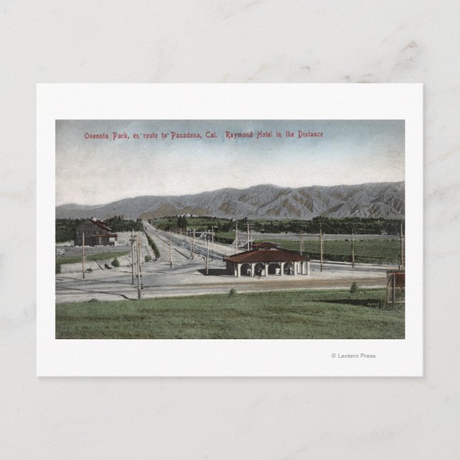 Carte Postale Oneonta Park & Raymond Hotel (Devant)