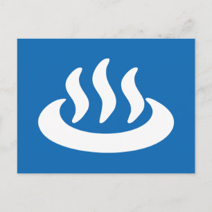 Carte Postale Onsen ♨ Hot Spring 温 泉 Japonais