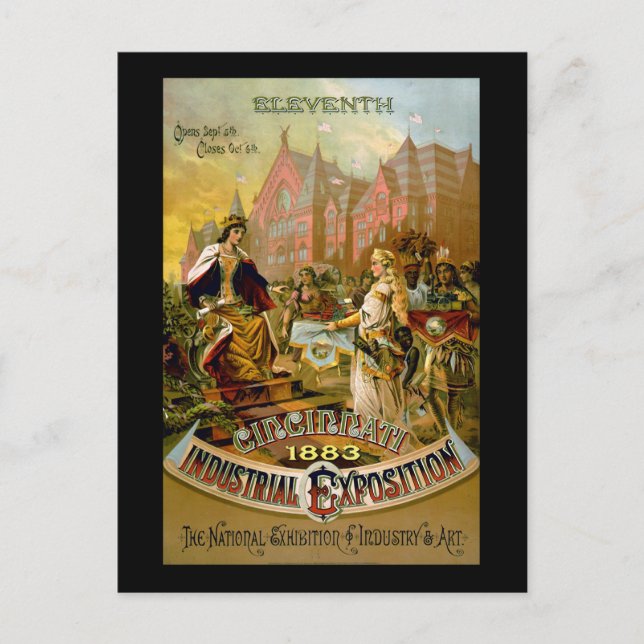 Carte Postale Onzième Exposition industrielle de Cincinnati (Devant)