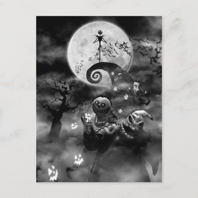 Carte Postale Oogie Boogie | Né à Boogie (Devant)