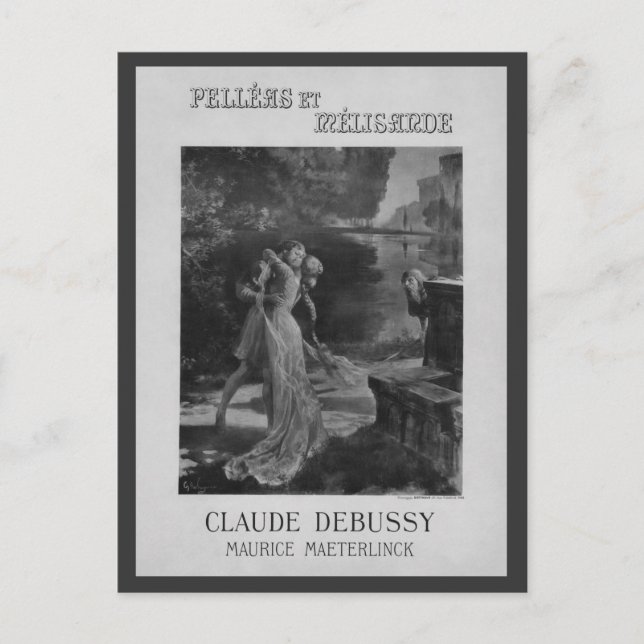 Carte Postale Opéra de Pelleas et Melisande, 1902 (Devant)