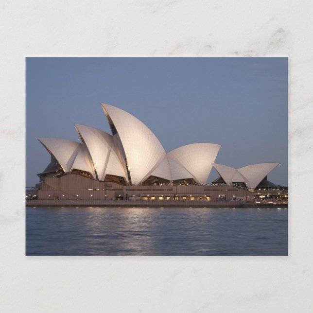 Carte Postale Opéra de Sydney à la tombée de la nuit (Devant)