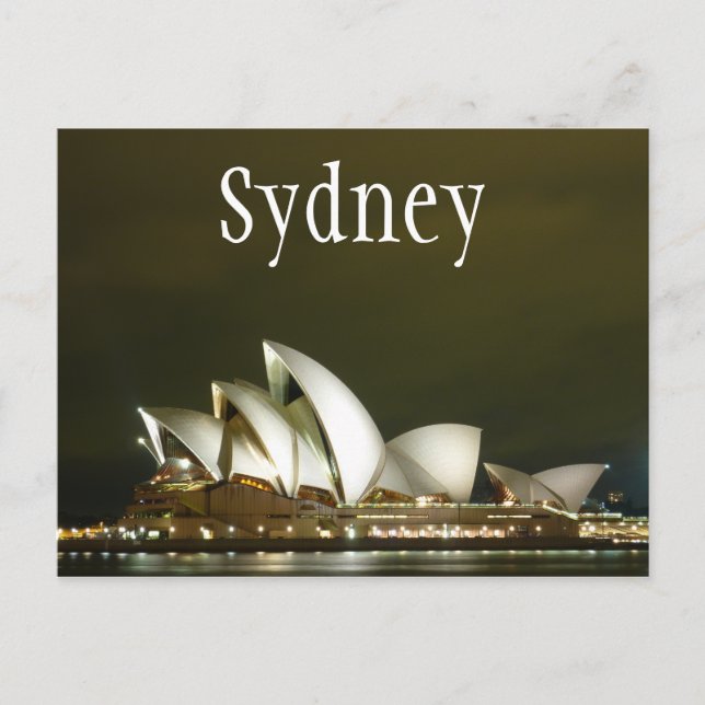 Carte Postale Opéra de Sydney à Night, Sydney, Australie (Devant)