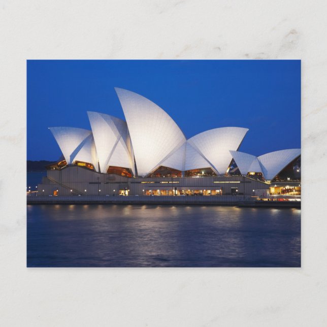 Carte Postale Opéra de Sydney la nuit, Sydney, New South (Devant)
