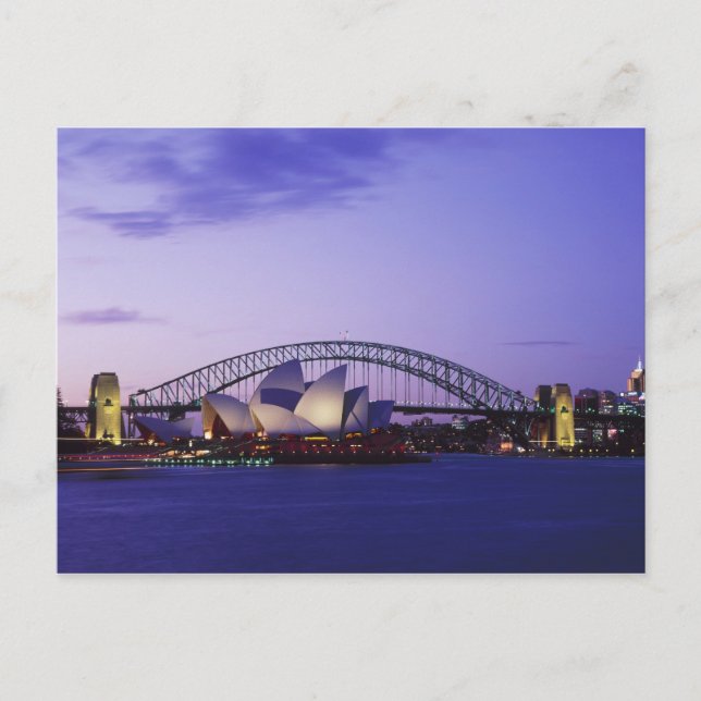 Carte Postale Opéra et port de Sydney, New South 2 (Devant)