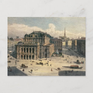Carte Postale Opéra national de Vienne, vers 1869