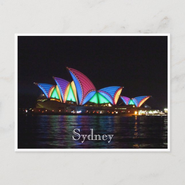 Carte Postale opéra sydney lights (Devant)