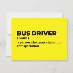 Carte Postale Opérateur de bus professionnel Signification