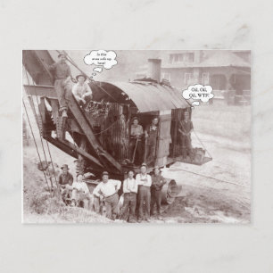 Carte Postale Opérateur de grue d'équipement de construction pré