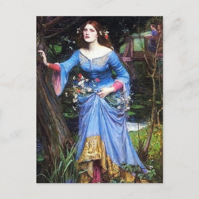 Carte postale Ophelia Waterhouse (Devant)