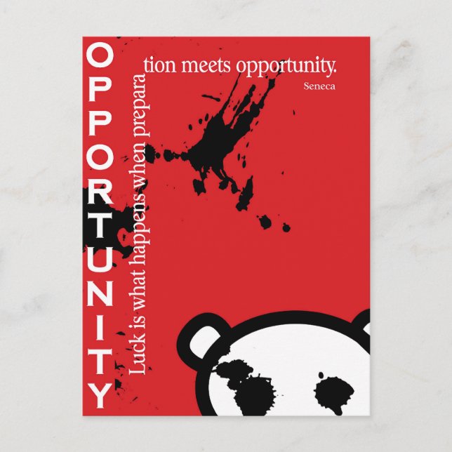 Carte Postale Opportunité ~ Seneca (Devant)