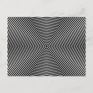 Carte Postale Optical Illusion Lines