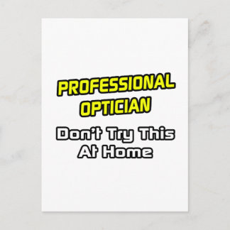 Carte Postale Opticien Professionnel .. Plaisanterie