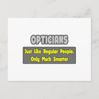 Carte Postale Opticiens .. Plus intelligent