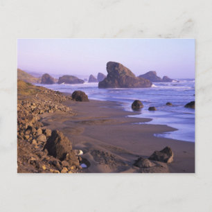 Carte Postale OR, côte de l'Oregon, Myers Creek, formations roch
