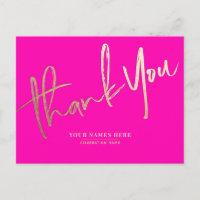 Or Universel Élégant Merci en Or Rose