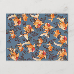 Carte Postale Oranda Goldfish