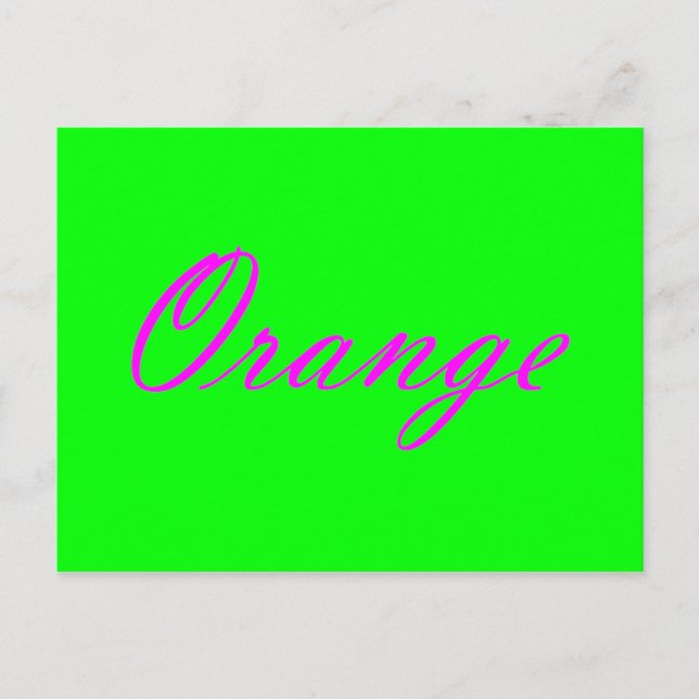 Carte Postale Orange (Devant)