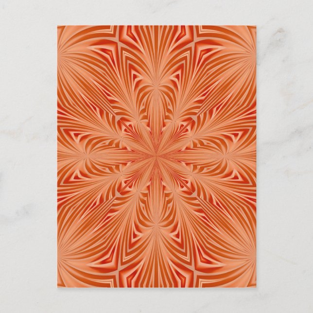 Carte Postale Orange Burst (Devant)