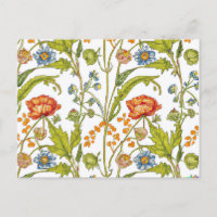 Orange Fleur sauvage bleu et blanc Fleurs Nouvelle