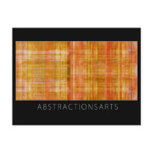 Carte postale Orange Modern Art